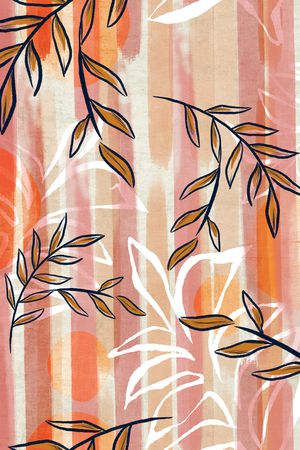 绿植树叶印花华亿平台图片