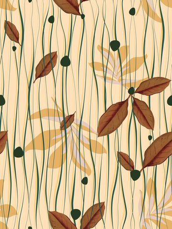 绿植树叶印花华亿平台图片