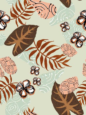 绿植树叶印花华亿平台图片