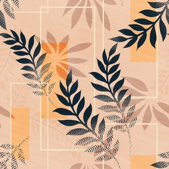 绿植树叶印花华亿平台图片