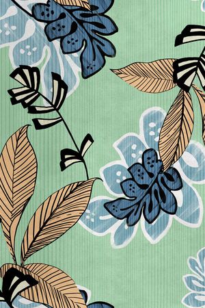 绿植树叶印花华亿平台图片