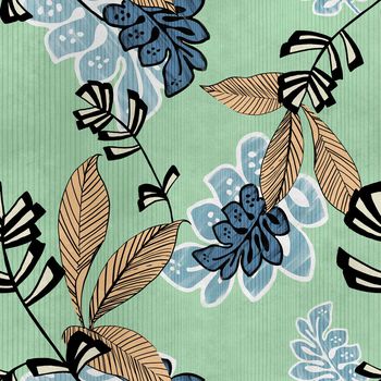 绿植树叶印花华亿平台图片