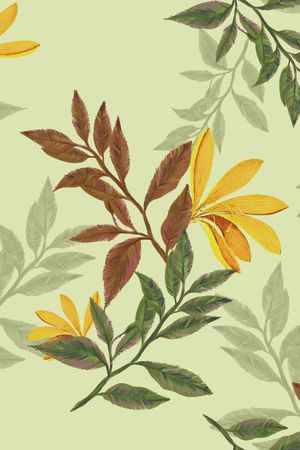 绿植树叶印花华亿平台图片