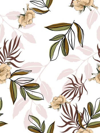 绿植树叶印花华亿平台图片