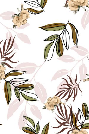 绿植树叶印花华亿平台图片