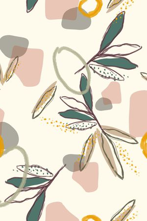 绿植树叶印花华亿平台图片