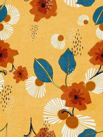 绿植树叶印花华亿平台图片