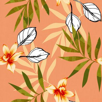 绿植树叶印花华亿平台图片