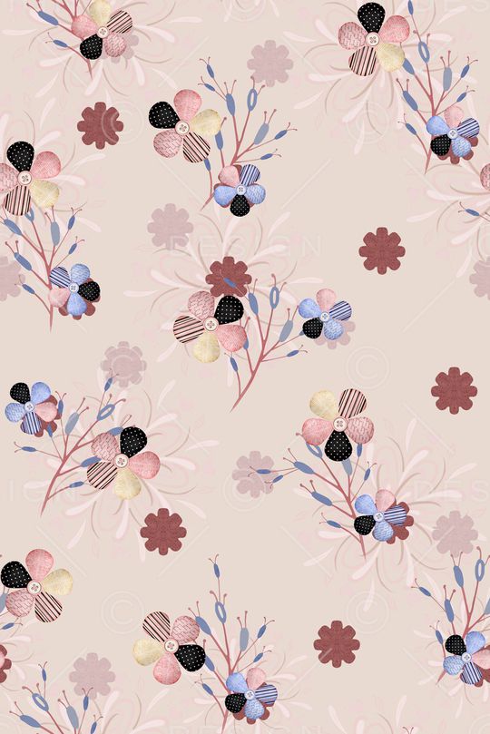 装饰花卉印花华亿平台图片