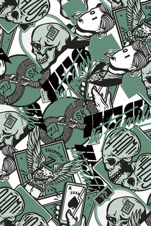 字母印花华亿平台图片