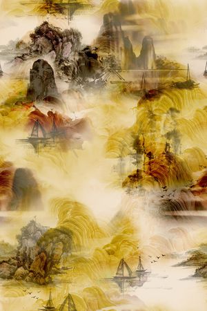 绿植树叶印花华亿平台图片