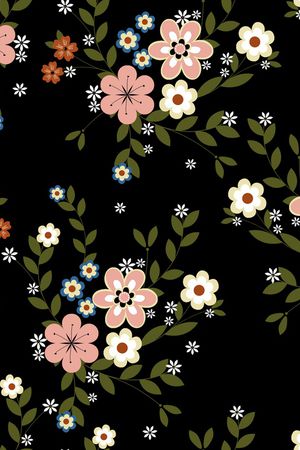 彩底花卉印花华亿平台图片