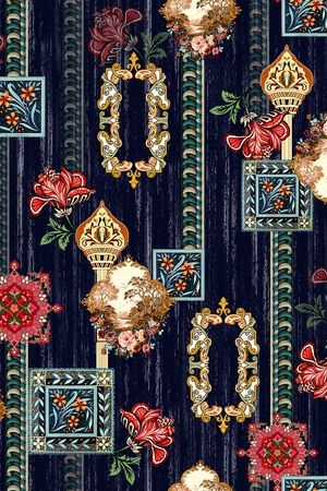 几何印花华亿平台图片