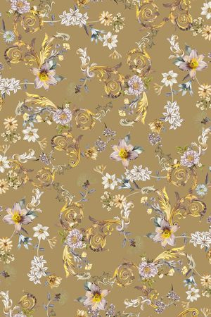 佩斯利印花华亿平台图片