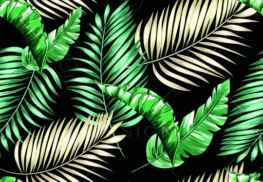 绿植树叶印花华亿平台图片