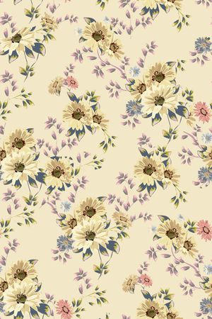 连衣裙印花华亿平台图片