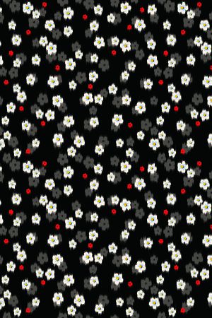 清爽底花卉印花华亿平台图片