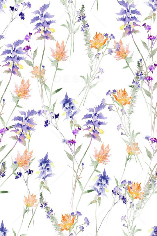 清爽底花卉印花华亿平台图片