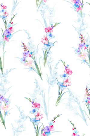 清爽底花卉印花华亿平台图片