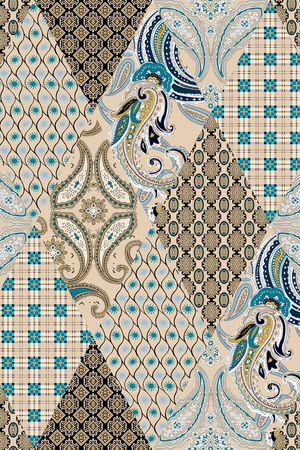 复古印花华亿平台图片