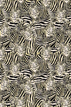 动物纹印花华亿平台图片