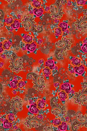 佩斯利印花华亿平台图片