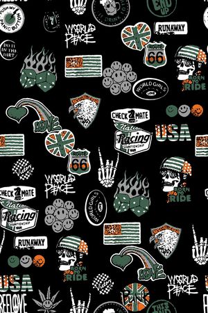 字母印花华亿平台图片