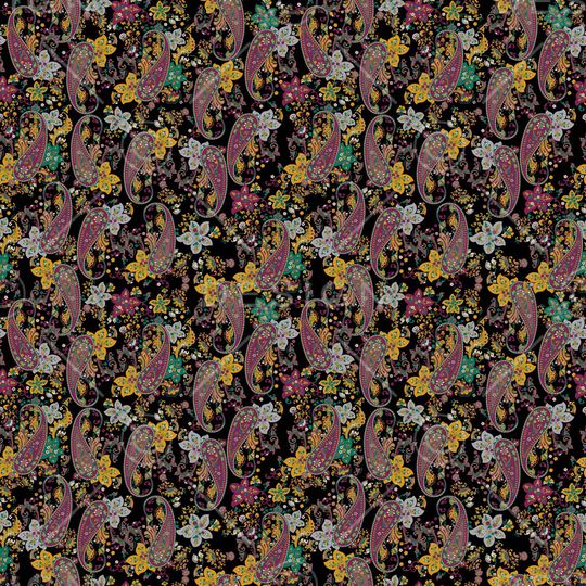 佩斯利印花华亿平台图片