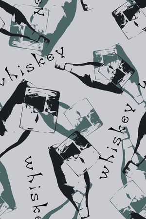 酒瓶印花华亿平台图片