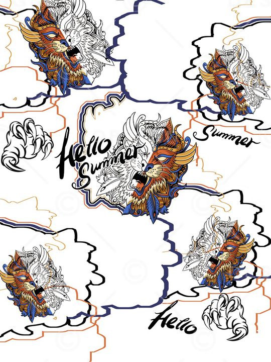 字母印花华亿平台图片