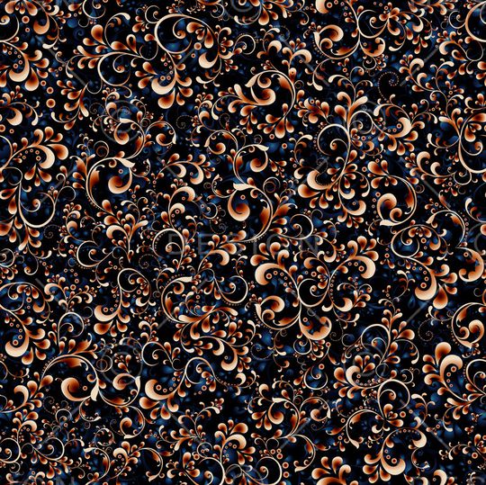 抽象花卉印花华亿平台图片