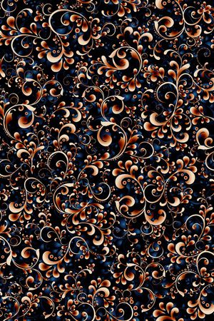 抽象花卉印花华亿平台图片