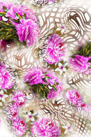 摄影写实印花华亿平台图片