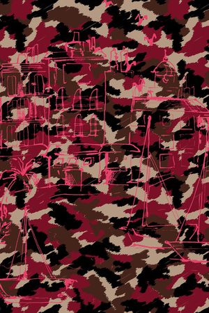 几何印花华亿平台图片