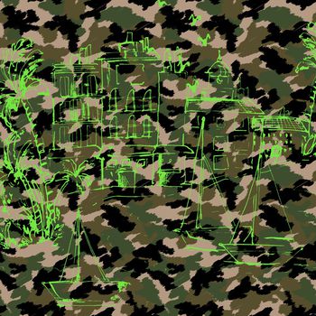 几何印花华亿平台图片