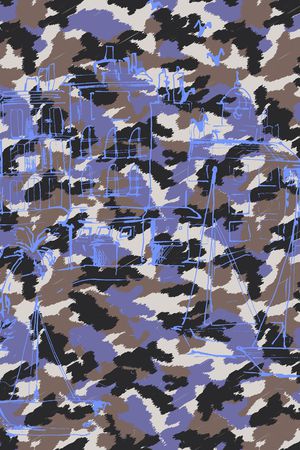 几何印花华亿平台图片