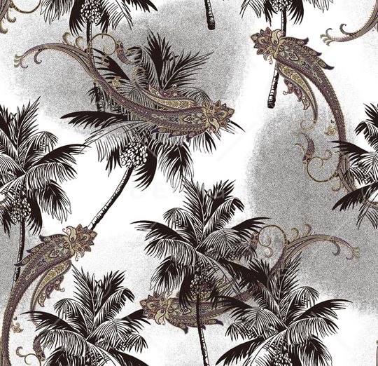 绿植树叶印花华亿平台图片