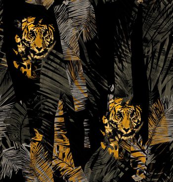 动物头印花华亿平台图片