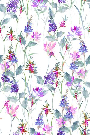 清爽底花卉印花华亿平台图片