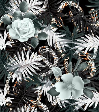 绿植树叶印花华亿平台图片