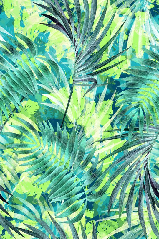 绿植树叶印花华亿平台图片