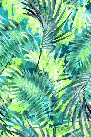 绿植树叶印花华亿平台图片