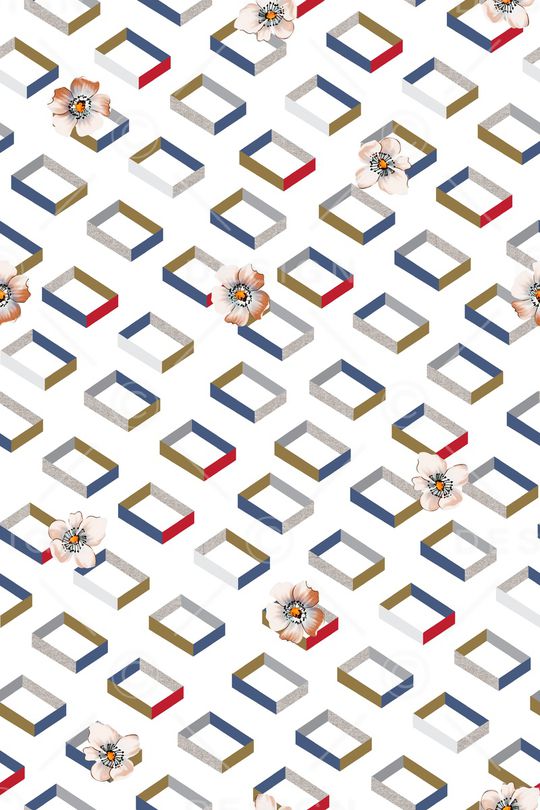 几何印花华亿平台图片