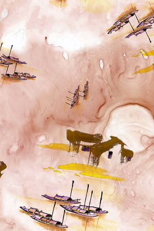 水彩印花华亿平台图片