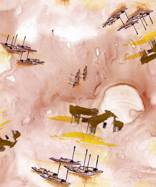 水彩印花华亿平台图片