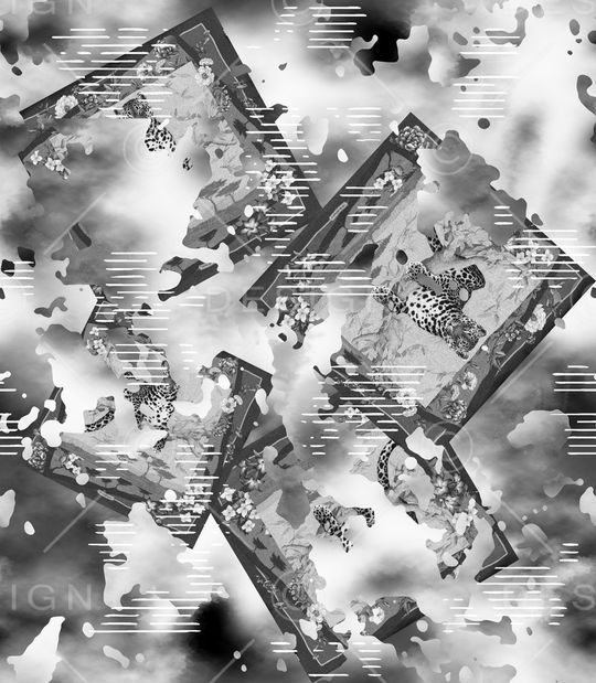 几何印花华亿平台图片