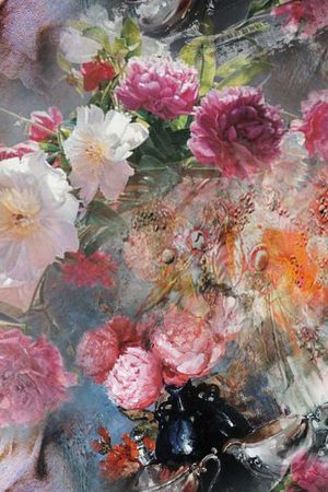 油画花卉印花华亿平台图片