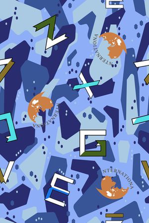 几何印花华亿平台图片