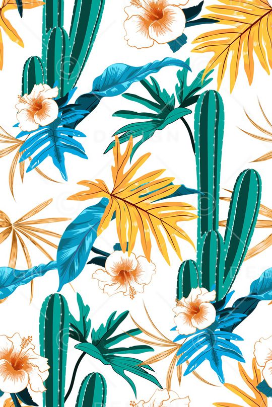 绿植树叶印花华亿平台图片