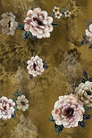 花卉印花华亿平台图片